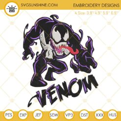 Venom Embroidery Designs, Venom Machine Embroidery Designs File