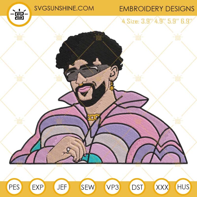 Bad Bunny Machine Embroidery Designs Files