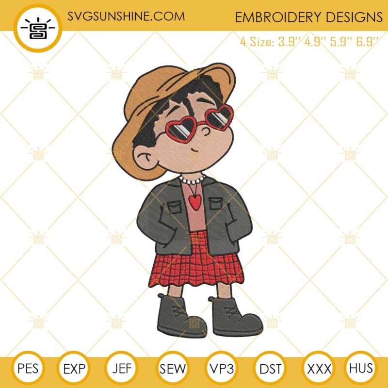 Bad Bunny Baby Benito Embroidery Designs Files
