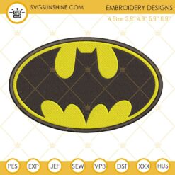 Batman Logo Embroidery Designs, Batman Machine Embroidery Designs