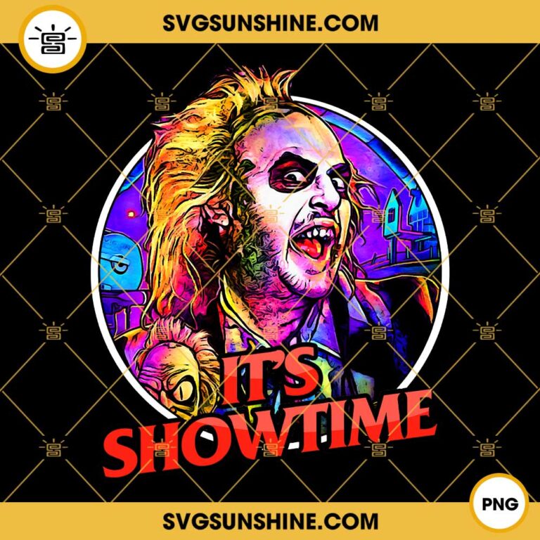 Beetlejuice It's Showtime PNG, Horror Movie Halloween PNG Digital Files