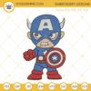 Chibi Captain America Embroidery Designs Files