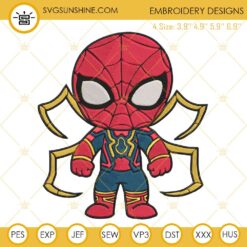 Chibi Spider Man Embroidery Designs Files