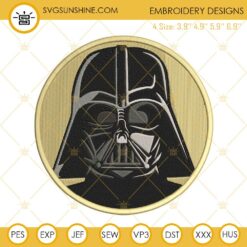 Darth Vader Star Wars Embroidery Designs, Darth Vader Machine Embroidery Design