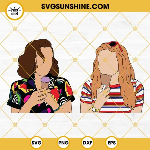 Eleven And Max Stranger Things SVG, Eleven SVG, Max Mayfield SVG, Stranger Things SVG PNG DXF EPS Cut Files
