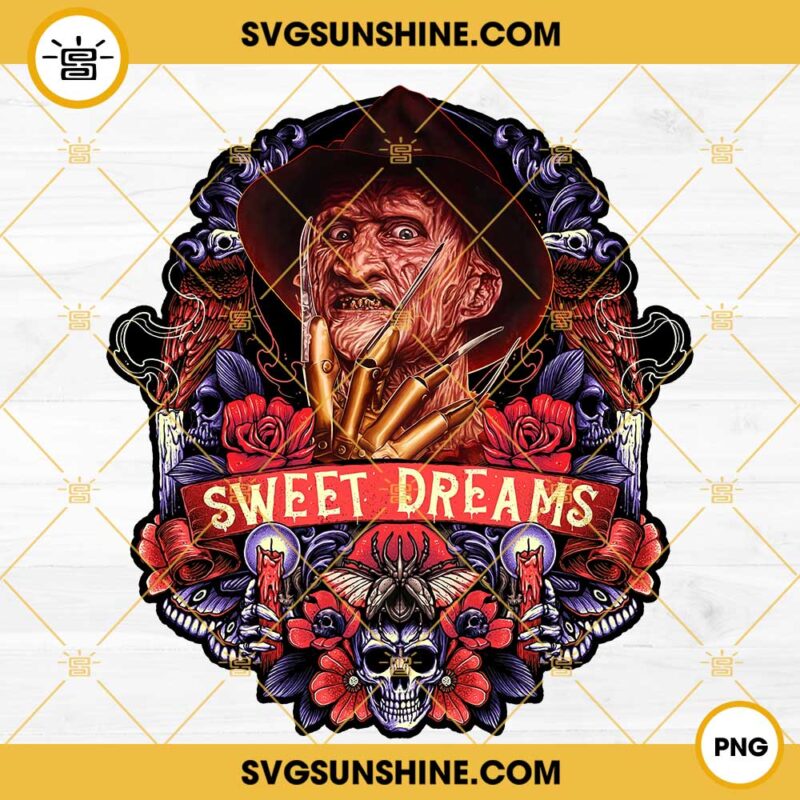 Freddy Krueger PNG, Freddy Krueger Sweet Dreams PNG, Horror Movie Killers PNG