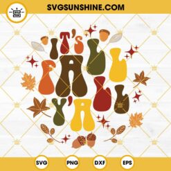 Hello Fall SVG, It’s Fall Y’all SVG, Autumn SVG, Thanksgiving SVG, Fall SVG