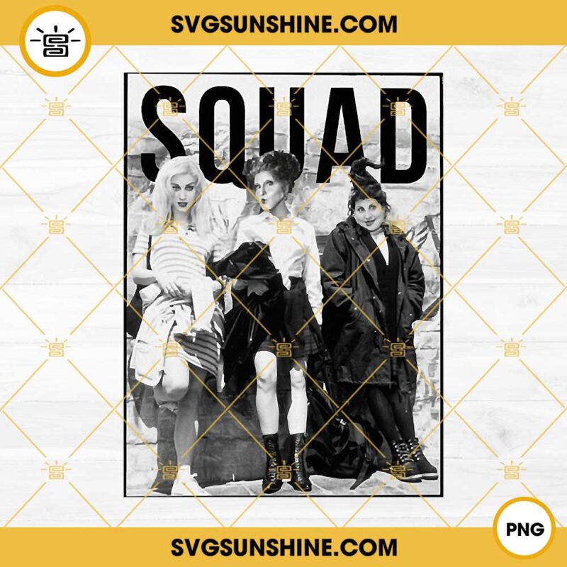Hocus Pocus Squad PNG, Sanderson Sisters PNG Designs