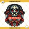 Jason Voorhees Mask PNG, Jason Voorhees I Love Camping PNG, Halloween PNG