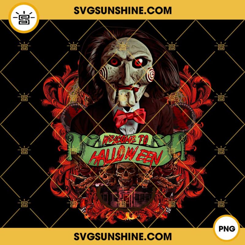 Jigsaw Horror Movie PNG, The Saw Welcome To Halloween PNG