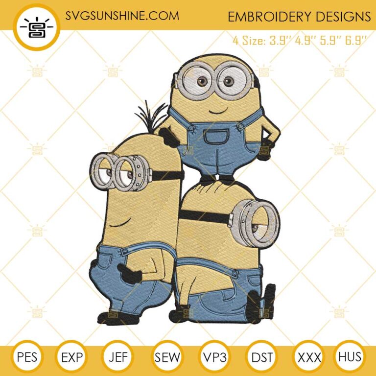 Minions Embroidery Designs Files