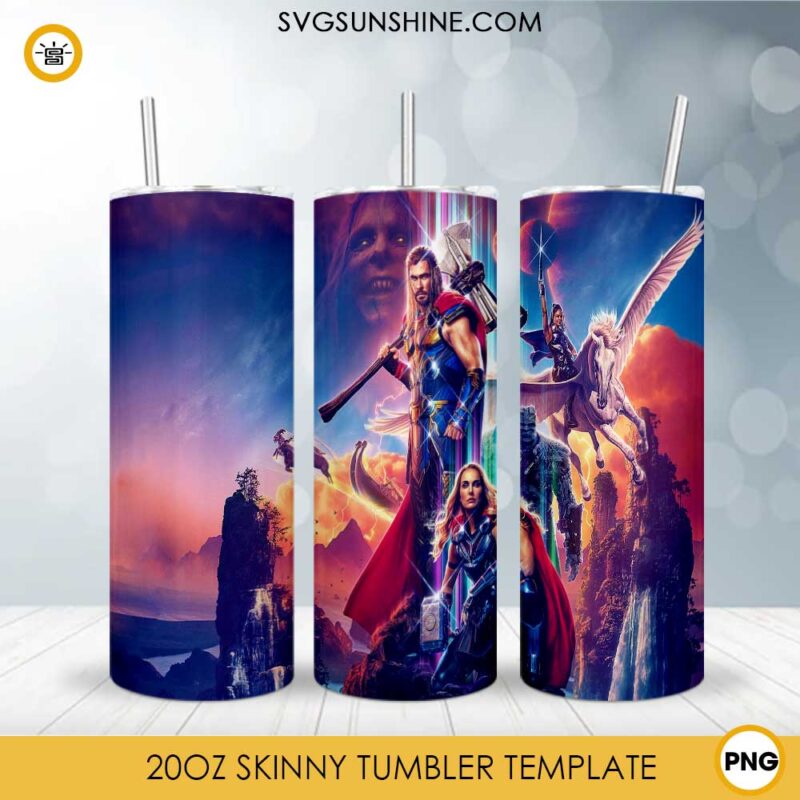 Thor Love And Thunder Tumbler Design Sublimation PNG File Digital Download