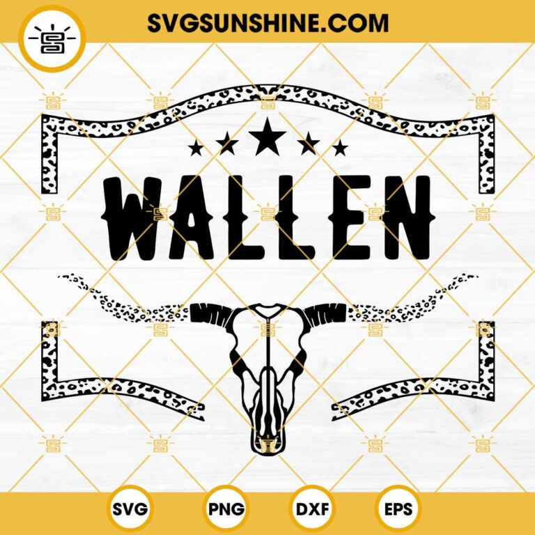 Morgan Wallen SVG, Wallen All Black Bullskull SVG, Country Music SVG ...