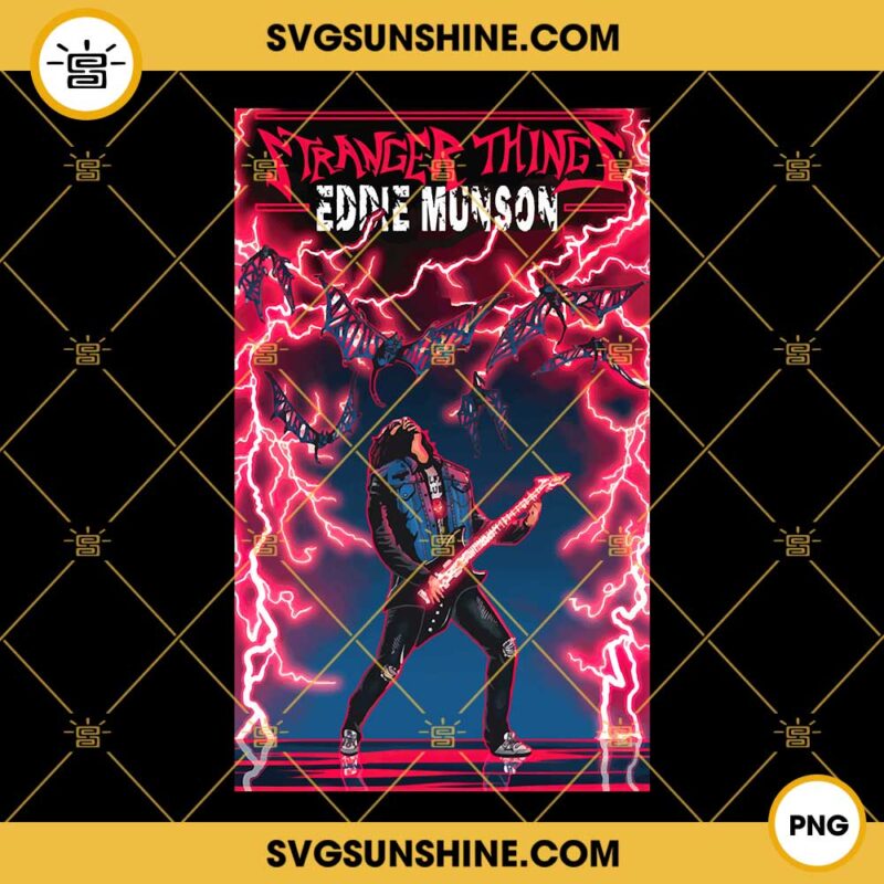 Stranger Things Season 4 Eddie Munson PNG, Eddie Munson Guitar PNG