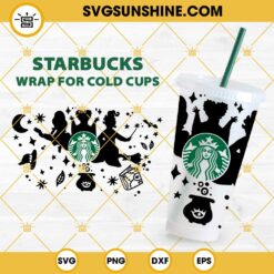 Hocus Pocus Starbucks Cup SVG, Full Wrap Hocus Pocus SVG, Halloween Starbucks Cold Cup SVG
