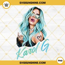 Karol G PNG Designs, Karol G Sticker, Karol G Instant Download, Karol G PNG Commercial Use