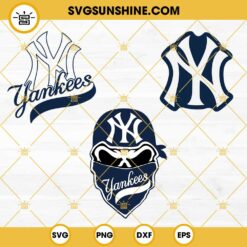 Ny Yankees Baseball Logo SVG Bundle, Yankees Mascot SVG, Baseball SVG, Ny Logo SVG