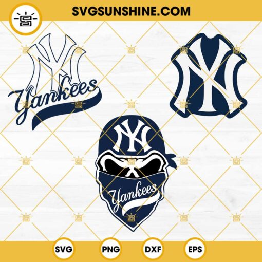 Ny Yankees Logo SVG Bundle, NY Logo SVG, New York Yankees Skull SVG