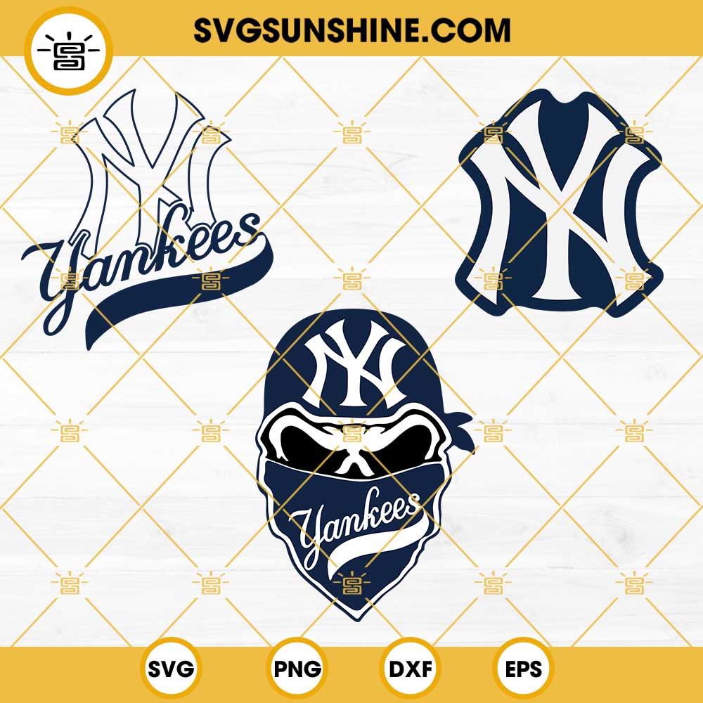 NEWYORK YANKEES MLB BUNDLE LOGO SVG, PNG, DXF - Movie Design Bundles