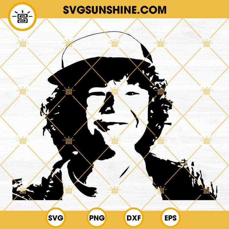 Dustin Stranger Things SVG PNG DXF EPS Cut Files For Cricut Silhouette