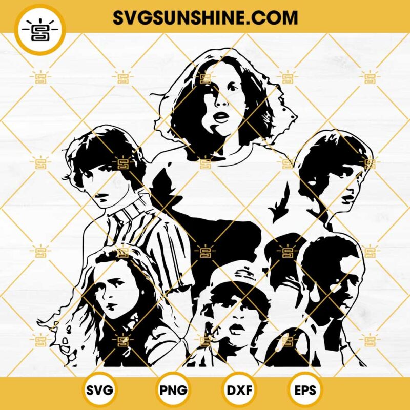 Stranger Things Characters SVG, Stranger Things SVG, Stranger Things Friends SVG