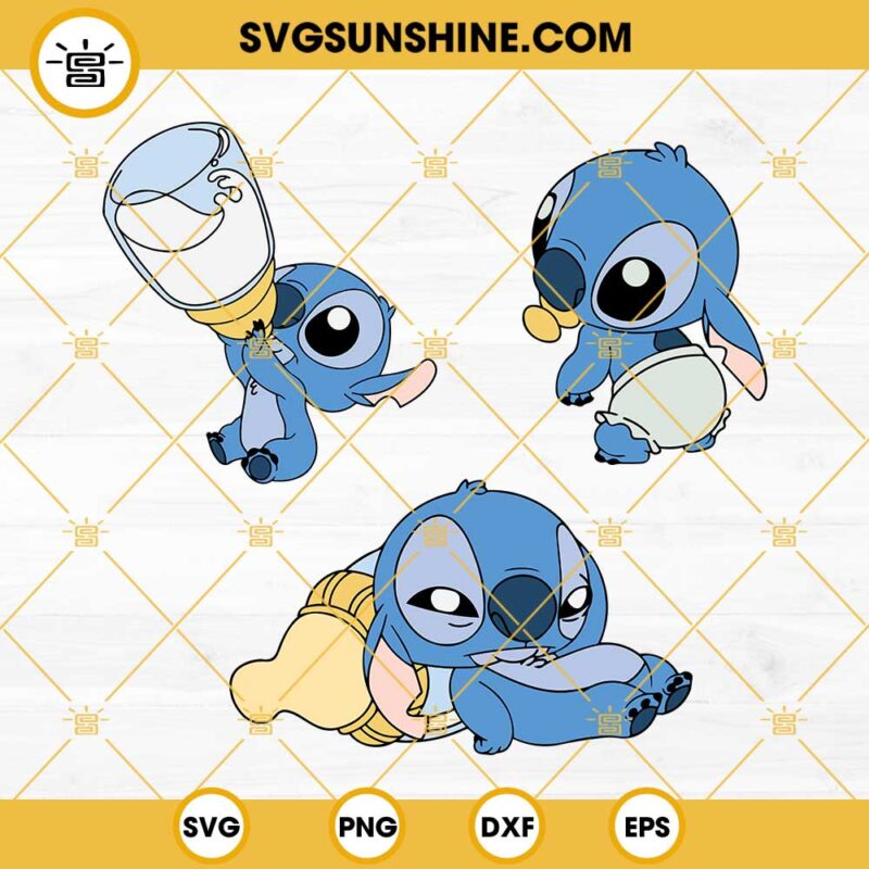 Baby Stitch SVG, Disney Baby SVG, Stitch SVG, Baby Stitch SVG Bundle