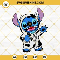 Stitch Cow SVG PNG DXF EPS Clipart Image Cutting File Digital Download