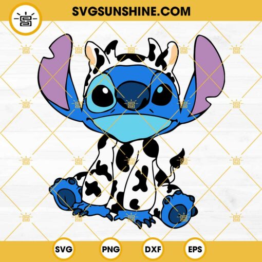 Stitch Cow SVG, Stitch SVG Clipart, Cow SVG File Digital Download