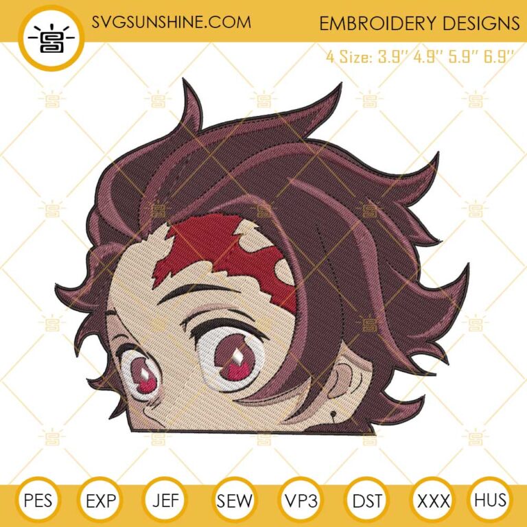 Tanjiro embroidery designs demon slayer embroidery design file Tanjiro embroidery designs demon slayer embroidery design file