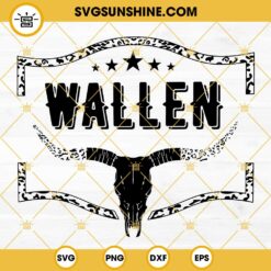 Wallen Bull Skull SVG PNG DXF EPS Cut Files For Cricut Silhouette