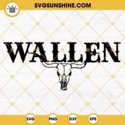 Wallen Bull Skull SVG, Morgan Wallen SVG, Country Music SVG