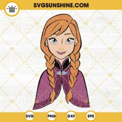 Anna SVG, Frozen SVG, Anna Clipart, Frozen 2 SVG, Anna Cricut File, Princess Anna SVG