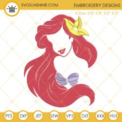 Ariel The Little Mermaid Embroidery Designs
