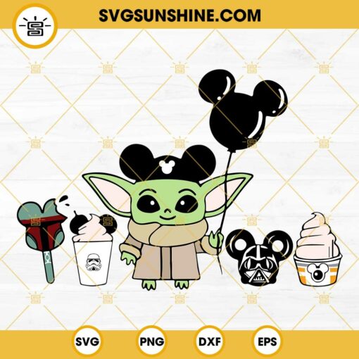 Baby Yoda Best Day Ever SVG, Star Wars Disney Vacation SVG, Baby Yoda Star War Characters SVG