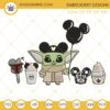 Baby Yoda Star Wars Embroidery Designs File, Baby Yoda Machine Embroidery Designs
