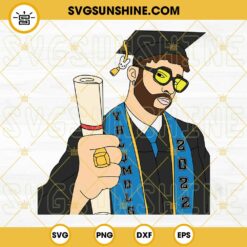 Bad Bunny Graduation SVG, Bad Bunny SVG, Graduation Cap SVG