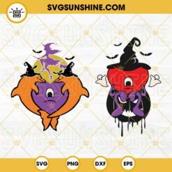 Bad Bunny Heart Un Verano Sin ti Halloween SVG PNG DXF EPS Bundle 2 Designs Cricut Silhouette Vector Clipart