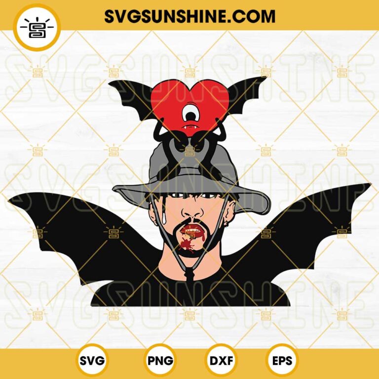 Bad Bunny Vampire SVG, Bad Bunny Halloween SVG