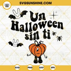 Bad Bunny Logo Bat Halloween SVG, Un Halloween Sin Ti SVG PNG DXF EPS Cricut