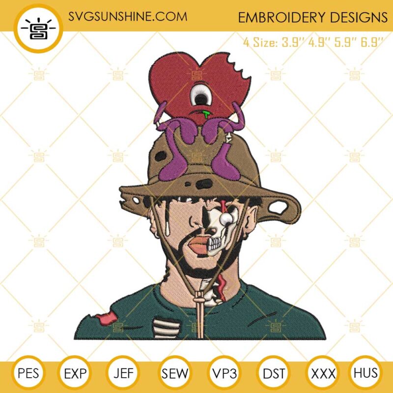 Bad bunny Un Verano Sin Ti Halloween Embroidery Designs Files
