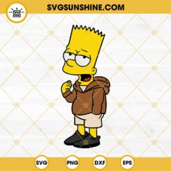 Bart The Simpson SVG PNG DXF EPS Cut Files For Cricut Silhouette