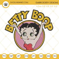 Betty Boop Machine Embroidery Design File
