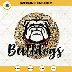 Bulldogs SVG, Ga Bulldog SVG, Georgia Bulldogs SVG, Bulldogs Leopard Shirt SVG PNG DXF PS Cut Files