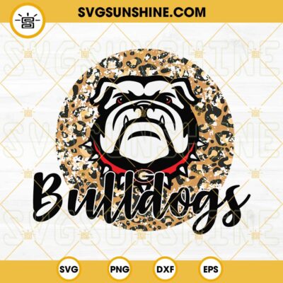 Bulldog SVG, Georgia Bulldogs SVG PNG DXF EPS Vector Clipart