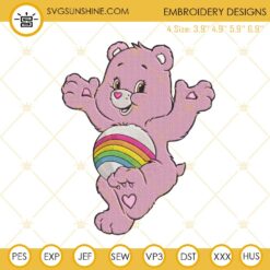 Cheer Bear Embroidery Designs, Care Bears Embroidery Design File