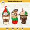 Christmas Coffee SVG PNG, Christmas Coffee Drink Late Cozy SVG, Santa Claus Iced Latte SVG PNG DXF EPS Design