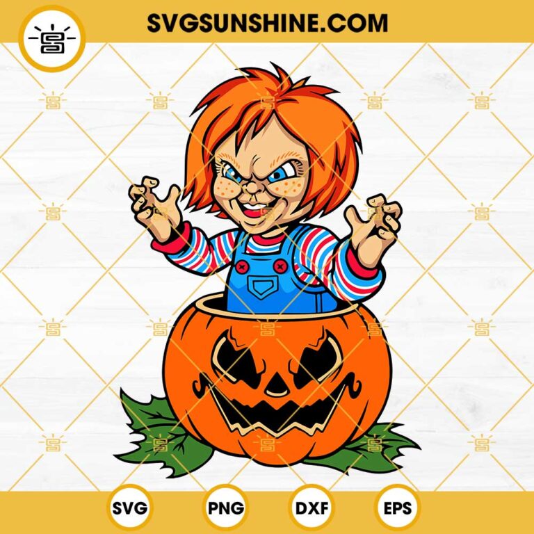 Chucky Pumpkin Halloween SVG Chucky SVG Chucky Horror Movie Killer SVG PNG DXF EPS Cricut