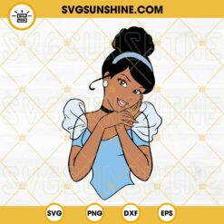Cinderella African American Princess SVG, Black Princess SVG, Cinderella Clipart, Princess SVG
