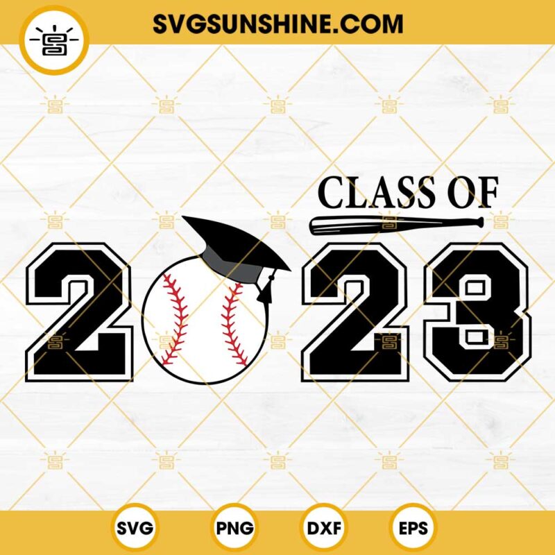 Class Of 2023 Senior Baseball Graduation SVG, 2023 Graduation SVG