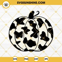 Cow Print Pumpkin SVG, Halloween Pumpkin SVG, Autumn SVG, Thanksgiving Pumpkin SVG